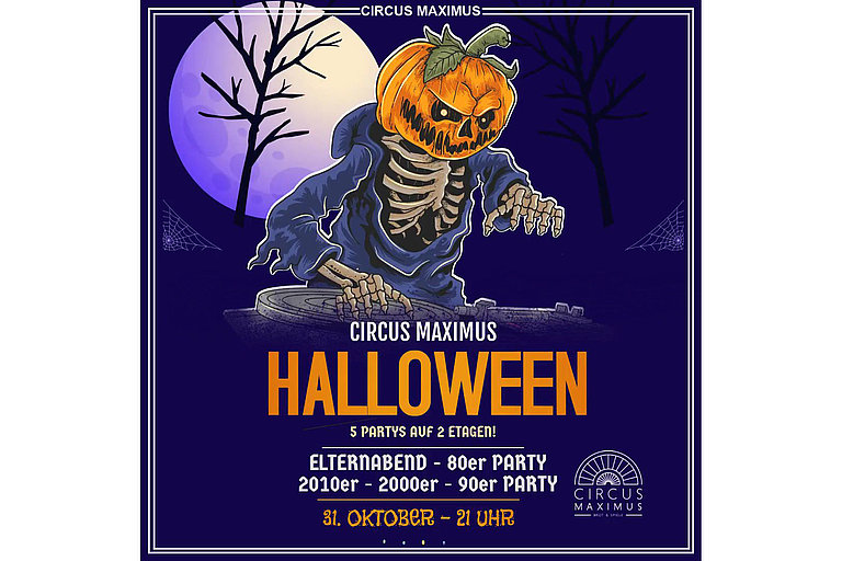 Halloween – 4 Partys auf 2 Etagen!