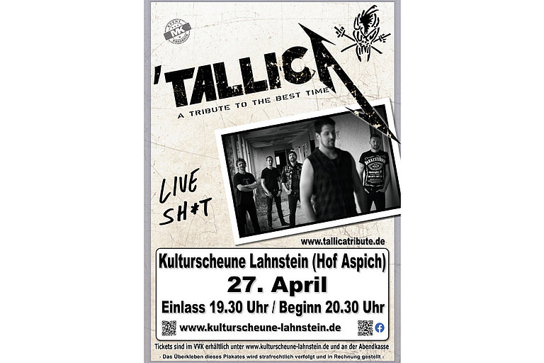 ‘TallicA – A Tribute to the best Time!
